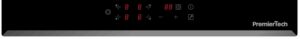PT-PC4C PremierTech Piano Cottura 4 Fuochi Vetroceramica 60cm Elettrico da incasso Display Led Touch Control Vetro Front smussato