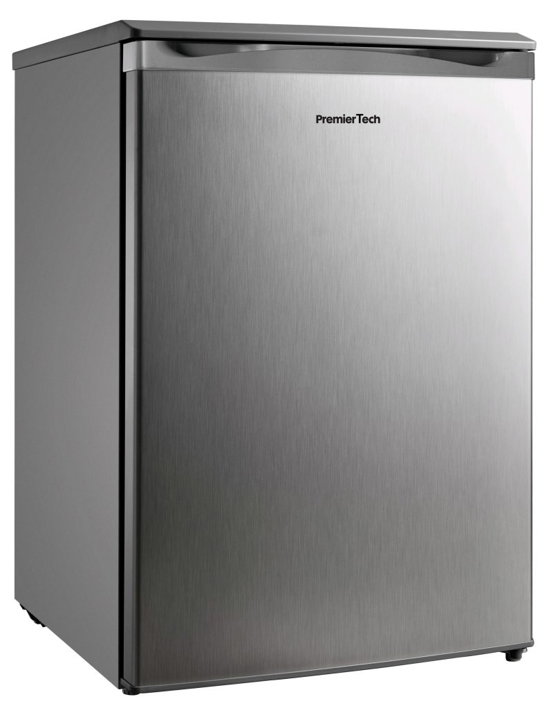 PremierTech Refrigerator 113 liters A ++ 39dB for Office Hotel B&B Rooms PT-F114S Silver