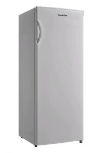 PremierTech PT-FR153S Congelatore Verticale Silver Freezer 160 litri -24°gradi Classe E 4**** Stelle 3 Cassetti e 2 Sportelli