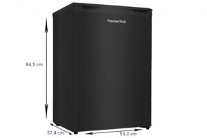 PremierTech PT-FR86B Freezer Congelatore 88 litri Nero -24° gradi 4**** Stelle E 39dB