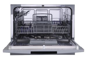 PremierTech® PremierTech PTLS6S Silver Lavastoviglie 6 coperti 8 programmi libera installazione