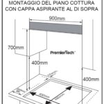 PremierTech PC5G90V Piano Cottura a Gas 5 fuochi 90cm Vetro Nero