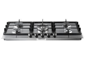 PremierTech® PremierTech PC905 Piano Cottura a Gas da 90cm (86cm) 5 fuochi Acciaio Inox griglie in ghisa professionali