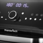 PremierTech Friggitrice ad aria da 12 Litri 10 Funzioni Touch Screen Timer Acciaio Inox - PT12LAF