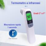 DADO Termometro ad Infrarossi Digitale Senza Contatto Febbre Portatile Termoscanner