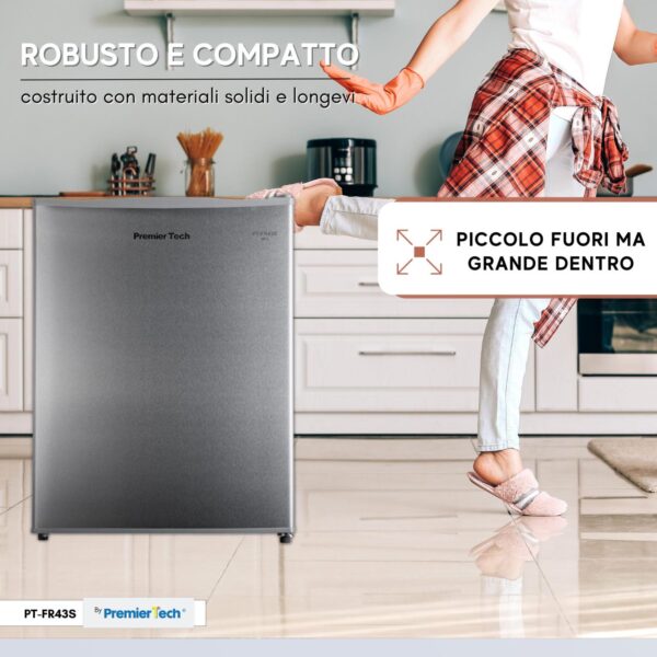 PremierTech PT-FR43S Mini Freezer Piccolo Congelatore 42 litri Classe E Silver