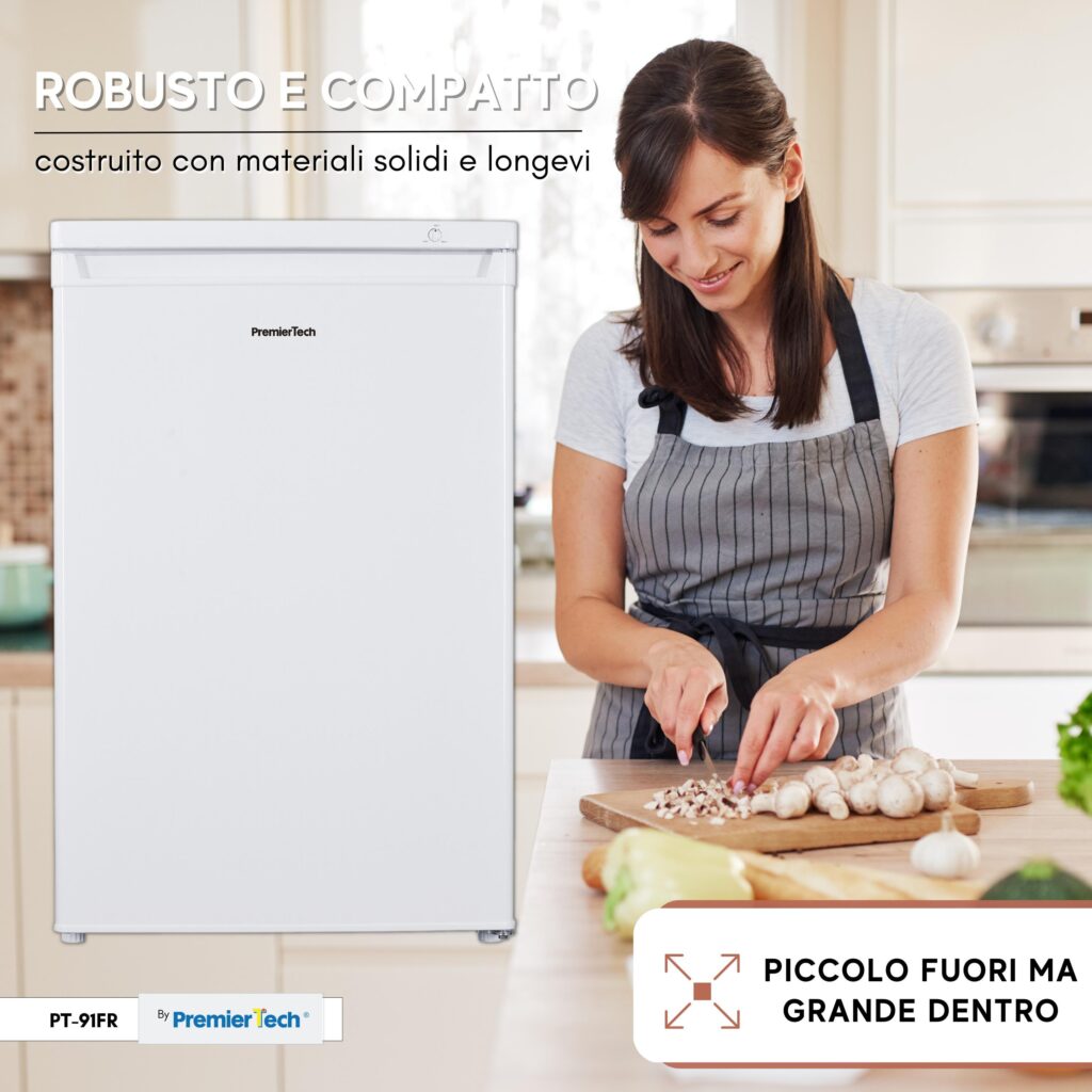 Premiertech PT91FR Congelatore Freezer verticale 91 litri Classe E sottotavolo