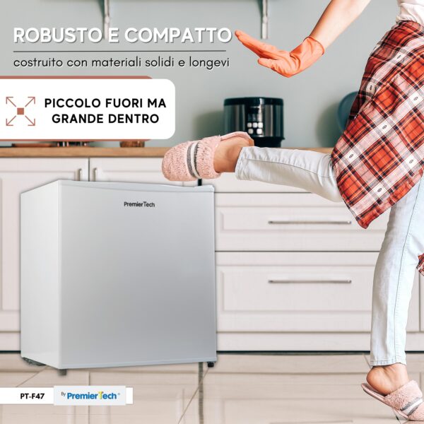 PremierTech Mini Frigo Bar 45 Litri Frigo Hotel Frigo Ufficio Classe E Bianco PT-F47