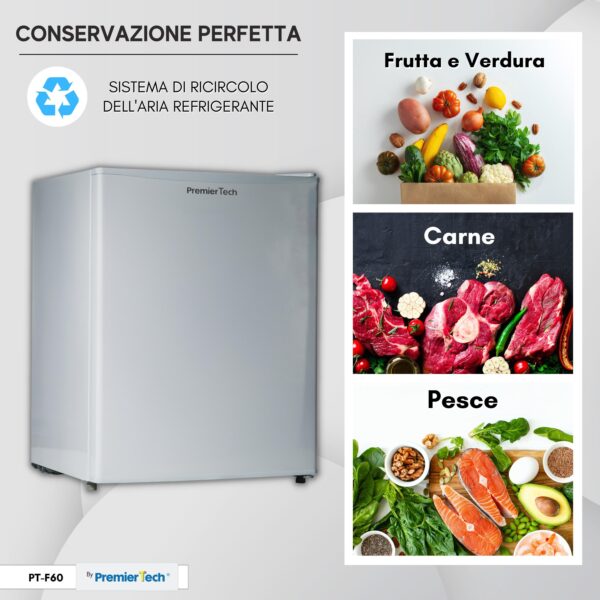 PremierTech Mini Frigo Bar Frigo Hotel Ufficio 58 Litri Classe E
