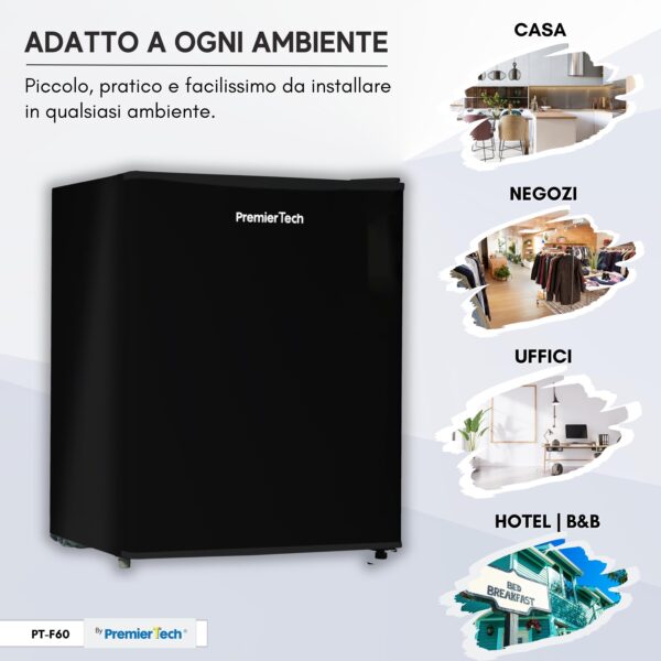 PT-F60B PremierTech Mini Frigo Bar Nero 58 Litri E Frigo Bar Frigo Hotel Frigo Ufficio