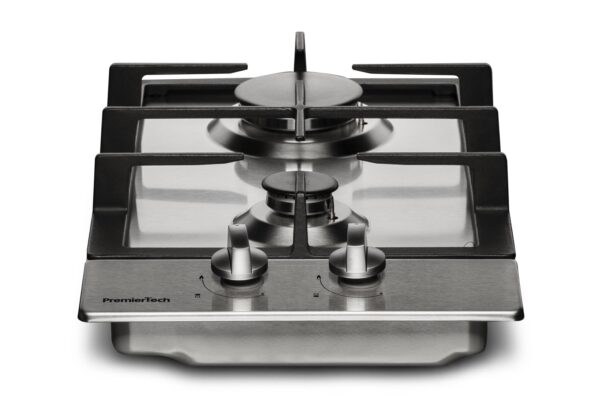 PremierTech PC2G30 Piano cottura a gas 2 fuochi 30cm Inox