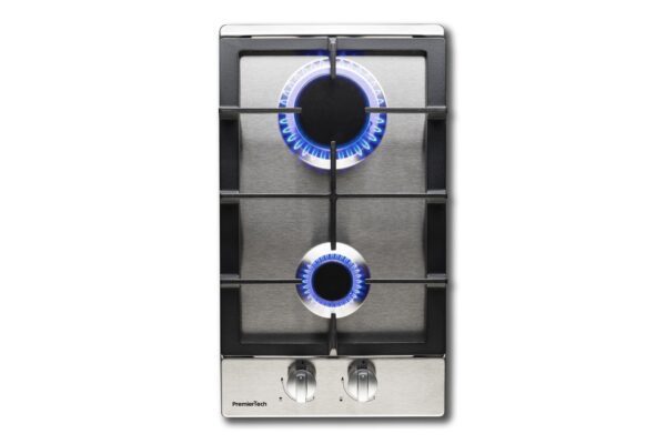 PremierTech PC2G30 Piano cottura a gas 2 fuochi 30cm Inox