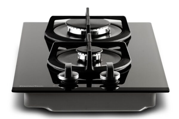PremierTech PC2G30V Piano cottura a gas 2 fuochi 30cm Vetro