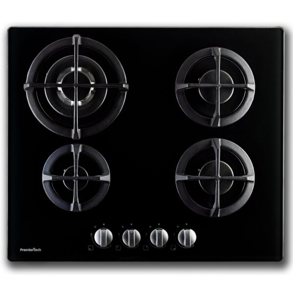 PremierTech® PremierTech PC4G60V Piano cottura a Gas 60cm 4 fuochi Vetro