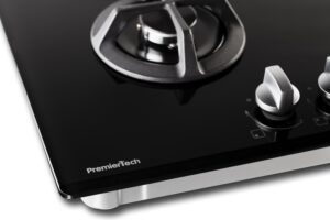 PremierTech PC4G60V Piano cottura a Gas 60cm 4 fuochi Vetro