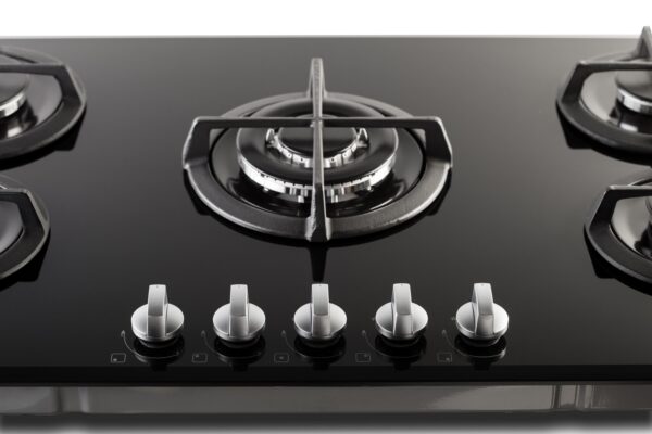 PremierTech PC5G90V Piano Cottura a Gas 5 fuochi 90cm Vetro Nero
