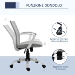 Sedia da Ufficio Ergonomica a Dondolo