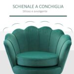 Poltroncina da Camera con Schienale Alto 76x67x74cm