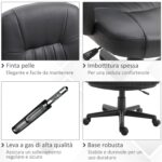 Sedia da Ufficio Ergonomica e Girevole