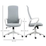 Sedia da Ufficio Ergonomica con Altezza Regolabile e Funzione di Inclinazione