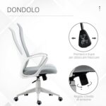 Sedia da Ufficio Ergonomica con Altezza Regolabile e Funzione di Inclinazione