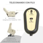 Poltrona Alzapersona con Telecomando e Schienale Reclinabile a 145°