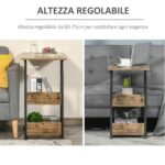 Altezza Regolabile e 4 Ruote con Freno