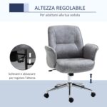 Sedia da Ufficio Ergonomica Altezza Regolabile e Dondolo