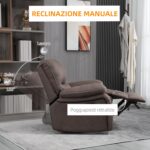 Poltrona Relax con Reclinazione Manuale e Poggiapiedi