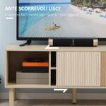 Mobile Porta TV fino a 50 con Vani Aperti e Armadietti con Anta Scorrevole