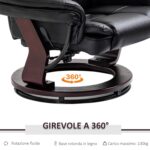 Girevole a 360° e Reclinabile