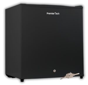 PremierTech® PremierTech PT-FR32BK Mini Freezer Congelatore verticale con chiave 31 litri -24 gradi 4 Stelle **** Classe E 47 x 45 x 51cm 39dB BLACK