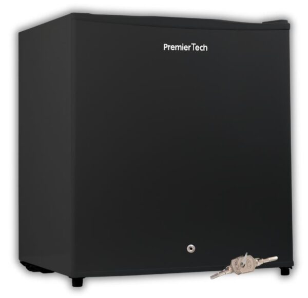 PremierTech® PremierTech PT-FR32BK Mini Freezer Congelatore verticale con chiave 31 litri -24 gradi 4 Stelle **** Classe E 47 x 45 x 51cm 39dB BLACK