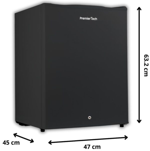 PremierTech PT-FR43BK Mini Freezer Nero Congelatore con chiave 42 litri da -24° gradi 4**** Stelle E 39dB