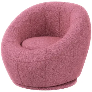 Oigger Poltroncina Mini Moderna in Peluche con Imbottitura Spessa