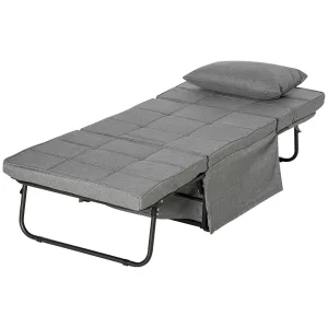 Oigger Pouf Letto Pieghevole Multiuso 4 in 1 con Schienale Reclinabile a 5 Livelli