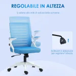 Sedia Ergonomica Girevole ad Altezza Regolabile con Braccioli