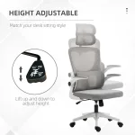 Sedia da Ufficio Ergonomica ad Altezza Regolabile con Poggiatesta