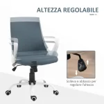 Sedia da Ufficio Ergonomica con Altezza Regolabile