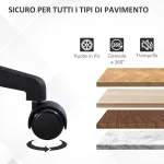 Sedia da Ufficio Ergonomica Girevole con Altezza Regolabile