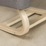 Sedia Ergonomica con Inginocchiatoio in Legno di Betulla e Cuscino imbottito