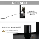 Lampada Lampadina da Terra Salvaspazio con Ripiani Durevole Cotone