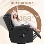 Poltrona Relax Reclinabile con 8 Punti Massaggianti