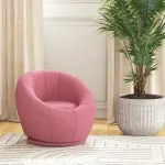 Poltroncina Mini Moderna in Peluche con Imbottitura Spessa