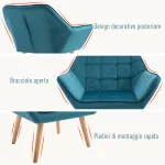 Poltroncina da Camera Design Scandinavo