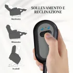 Poltrona Alzapersona Elettrica con 8 Punti Vibranti