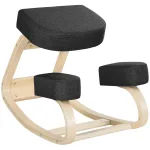 Oigger Sedia Ergonomica con Inginocchiatoio in Legno di Betulla e Cuscino