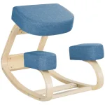 Oigger Sedia Ergonomica con Inginocchiatoio in Legno di Betulla e Cuscino