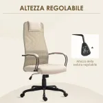 Sedia da Ufficio Ergonomica Girevole con Reclinazione