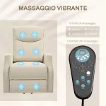 Poltrona Relax Alzapersona con 8 Punti Massaggio